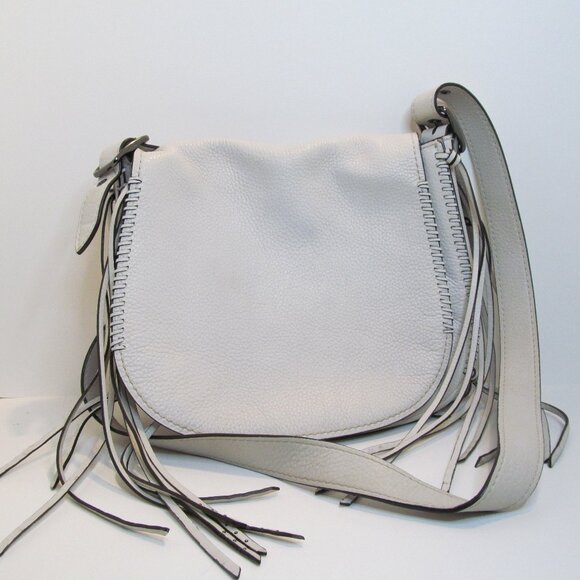 Coach 1941 Whiplash Pebbled Leather in Creme with Fringes, Medium - Picture 1 of 7